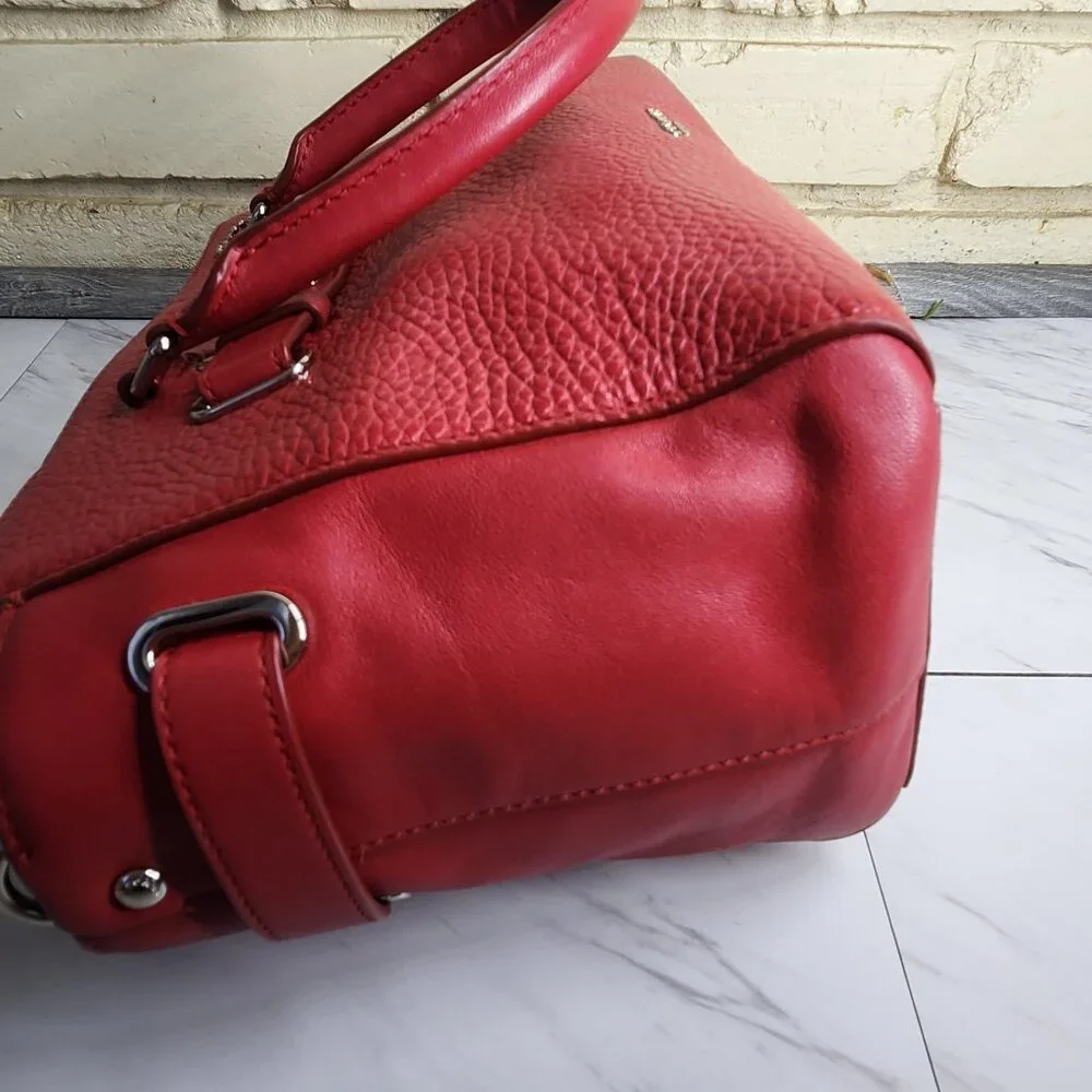 Like New Coach Blake Carryall Red Leather Shoulder Bag Purse